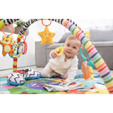 Salteluta interactiva, Lionelo, Anika, Cu jucarii, Oglinda, Perna, Conform cu standardul european de securitate EN71, Multicolor