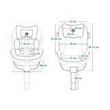 Scaun auto, Lionelo, I-size Antoon Plus, Pozitie de somn, Protectie laterala, Rotire 360 grade, 0-18 kg, Cu Isofix si picior de sustinere, Negru, Testat ADAC, Conform cu standardul european de securitate ECE R129, Negru