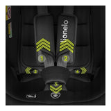 Scaun auto, Lionelo, Bastiaan i-Size, 4 in 1, Protectie laterala, Cu spatar inclinabil in 4 pozitii, Cu tetiera reglabila in 7 pozitii, Rotire 360 grade, Top Tether, 0-36 Kg, 40-150 cm, Cu Isofix, Conform cu ECE R129/03, Negru/Rosu