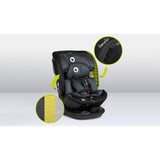 Scaun auto, Lionelo, Bastiaan RWF i-Size, Pozitie de somn, Protectie laterala, Rotire 360 grade, 0-36 Kg, Cu Isofix si Centura Top Tether, Conform cu standardul european de securitate ECE R129, Gri