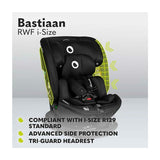 Scaun auto, Lionelo, Bastiaan RWF i-Size, Pozitie de somn, Protectie laterala, Rotire 360 grade, 0-36 Kg, Cu Isofix si Centura Top Tether, Conform cu standardul european de securitate ECE R129, Negru