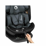 Scaun auto, Lionelo, Bastiaan RWF i-Size, Pozitie de somn, Protectie laterala, Rotire 360 grade, 0-36 Kg, Cu Isofix si Centura Top Tether, Conform cu standardul european de securitate ECE R129, Gri