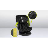 Scaun auto, Lionelo, Bastiaan RWF i-Size, Pozitie de somn, Protectie laterala, Rotire 360 grade, 0-36 Kg, Cu Isofix si Centura Top Tether, Conform cu standardul european de securitate ECE R129, Negru