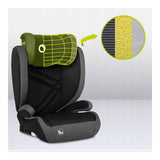 Scaun auto, Lionelo, Hugo i-Size, Universal, Orientare in directia sensului de mers, Reglabil, Conform standardului de securitate R129, 100-150 cm, 4-12 ani, Gri