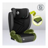 Scaun auto, Lionelo, Hugo i-Size, Universal, Orientare in directia sensului de mers, Reglabil, Conform standardului de securitate R129, 100-150 cm, 4-12 ani, Gri