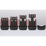 Scaun auto, Lionelo, Hugo i-Size, Universal, Orientare in directia sensului de mers, Reglabil, Conform standardului de securitate R129, 100-150 cm, 4-12 ani, Roz
