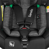 Scaun auto, Lionelo, i-Size Braam, 0-36 Kg, 40-150 cm, Cu isofix si picior de fixare, Protectie laterala, Rotire 360 grade, Ajustare spatar in 5 pozitii, Tetiera reglabila in 14 trepte, Conform cu standardul european de securitate R129, Negru
