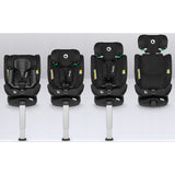 Scaun auto, Lionelo, i-Size Braam, 0-36 Kg, 40-150 cm, Cu isofix si picior de fixare, Protectie laterala, Rotire 360 grade, Ajustare spatar in 5 pozitii, Tetiera reglabila in 14 trepte, Conform cu standardul european de securitate R129, Negru