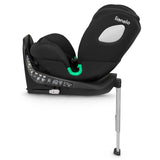Scaun auto, Lionelo, i-Size Braam, 0-36 Kg, 40-150 cm, Cu isofix si picior de fixare, Protectie laterala, Rotire 360 grade, Ajustare spatar in 5 pozitii, Tetiera reglabila in 14 trepte, Conform cu standardul european de securitate R129, Negru
