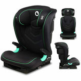 Scaun auto i-Size, Lionelo, Neal, Spatar reglabil in3 pozitii, Tetiera in 14 pozitii, Suport sticla inclus, 15-36 Kg, 100-150 cm, Cu Isofix, Conform ECE R129, Negru