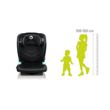 Scaun auto i-Size, Lionelo, Neal, Spatar reglabil in3 pozitii, Tetiera in 14 pozitii, Suport sticla inclus, 15-36 Kg, 100-150 cm, Cu Isofix, Conform ECE R129, Negru