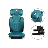 Scaun auto i-Size, Lionelo, Neal, Spatar reglabil in 3 pozitii, Tetiera in 14 pozitii, Suport sticla inclus, 15-36 Kg, 100-150 cm, Cu Isofix, Conform ECE R129, Verde