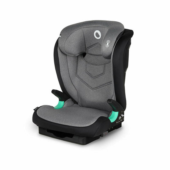 Scaun auto i-Size, Lionelo, Neal, Spatar reglabil in 3 pozitii, Tetiera in 14 pozitii, Suport sticla inclus, 15-36 Kg, 100-150 cm, Cu Isofix, Conform ECE R129, Gri