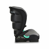 Scaun auto i-Size, Lionelo, Neal, Spatar reglabil in 3 pozitii, Tetiera in 14 pozitii, Suport sticla inclus, 15-36 Kg, 100-150 cm, Cu Isofix, Conform ECE R129, Gri