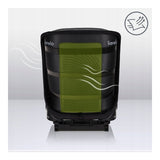 Scaun auto i-Size, Lionelo, Neal, Spatar reglabil in 3 pozitii, Tetiera in 14 pozitii, Suport sticla inclus, 15-36 Kg, 100-150 cm, Cu Isofix, Conform ECE R129, Gri