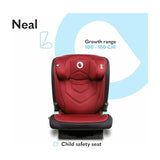 Scaun auto i-Size, Lionelo, Neal, Spatar reglabil in 3 pozitii, Tetiera in 14 pozitii, Suport sticla inclus, 15-36 Kg, 100-150 cm, Cu Isofix, Conform ECE R129, Rosu