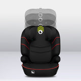 Scaun auto, Lionelo, Lars i-Size, Cu tetiera reglabila in 10 pozitii, Cu pozitionare spre sensul de mers, 15-36 Kg, 100-150 cm, Conform cu standardul european de securitate ECE R129/03, Negru/Rosu