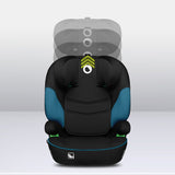 Scaun auto, Lionelo, Lars i-Size, Cu tetiera reglabila in 10 pozitii, Cu pozitionare spre sensul de mers, 15-36 Kg, 100-150 cm, Conform cu standardul european de securitate ECE R129/03, Negru/Albastru