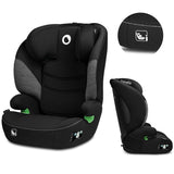Scaun auto, Lionelo, Lars i-Size, Cu tetiera reglabila in 10 pozitii, Cu pozitionare spre sensul de mers, 15-36 Kg, 100-150 cm, Conform cu standardul european de securitate ECE R129/03, Negru/Gri