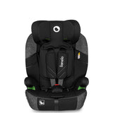 Scaun auto, Lionelo, Levi One i-Size, Universal, Instalare FWF, Cu tetiera reglabila in 10 pozitii, Cu spatar detasabil, 76-150 cm, Conform cu R129, Gri