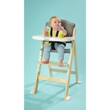 Scaun de masa, Lionelo, Floris, 3 in 1, Din Lemn, Transformabil, Reglabil in inaltime in 4 pozitii, Suport de picioare reglabil in 4 pozitii, Natur