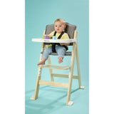 Scaun de masa, Lionelo, Floris, 3 in 1, Din Lemn, Transformabil, Reglabil in inaltime in 4 pozitii, Suport de picioare reglabil in 4 pozitii, Natur