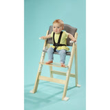 Scaun de masa, Lionelo, Floris, 3 in 1, Din Lemn, Transformabil, Reglabil in inaltime in 4 pozitii, Suport de picioare reglabil in 4 pozitii, Natur