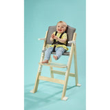 Scaun de masa, Lionelo, Floris, 3 in 1, Din Lemn, Transformabil, Reglabil in inaltime in 4 pozitii, Suport de picioare reglabil in 4 pozitii, Natur