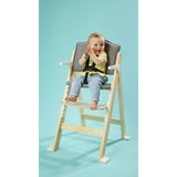 Scaun de masa, Lionelo, Floris, 3 in 1, Din Lemn, Transformabil, Reglabil in inaltime in 4 pozitii, Suport de picioare reglabil in 4 pozitii, Natur