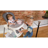 Scaun de masa, Lionelo, Linn Plus, Reglabil, 6 Pozitii pe inaltime, Spatar reglabil in 3 pozitii, Din metal, Conform cu standardul europeane de securitate EN14988, Bej