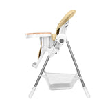 Scaun de masa, Lionelo, Linn Plus, Reglabil, 6 Pozitii pe inaltime, Spatar reglabil in 3 pozitii, Din metal, Conform cu standardul europeane de securitate EN14988, Bej