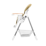 Scaun de masa, Lionelo, Linn Plus, Reglabil, 6 Pozitii pe inaltime, Spatar reglabil in 3 pozitii, Din metal, Conform cu standardul europeane de securitate EN14988, Bej