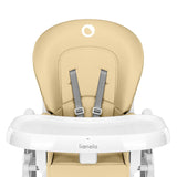 Scaun de masa, Lionelo, Linn Plus, Reglabil, 6 Pozitii pe inaltime, Spatar reglabil in 3 pozitii, Din metal, Conform cu standardul europeane de securitate EN14988, Bej