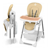 Scaun de masa, Lionelo, Linn Plus, Reglabil, 6 Pozitii pe inaltime, Spatar reglabil in 3 pozitii, Din metal, Conform cu standardul europeane de securitate EN14988, Bej