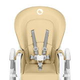 Scaun de masa, Lionelo, Linn Plus, Reglabil, 6 Pozitii pe inaltime, Spatar reglabil in 3 pozitii, Din metal, Conform cu standardul europeane de securitate EN14988, Bej