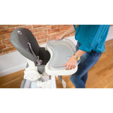 Scaun de masa, Lionelo, Linn Plus, Reglabil, 6 Pozitii pe inaltime, Spatar reglabil in 3 pozitii, Din metal, Conform cu standardul europeane de securitate EN14988, Gri