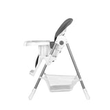 Scaun de masa, Lionelo, Linn Plus, Reglabil, 6 Pozitii pe inaltime, Spatar reglabil in 3 pozitii, Din metal, Conform cu standardul europeane de securitate EN14988, Gri