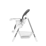 Scaun de masa, Lionelo, Linn Plus, Reglabil, 6 Pozitii pe inaltime, Spatar reglabil in 3 pozitii, Din metal, Conform cu standardul europeane de securitate EN14988, Gri