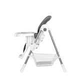 Scaun de masa, Lionelo, Linn Plus, Reglabil, 6 Pozitii pe inaltime, Spatar reglabil in 3 pozitii, Din metal, Conform cu standardul europeane de securitate EN14988, Gri