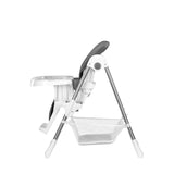 Scaun de masa, Lionelo, Linn Plus, Reglabil, 6 Pozitii pe inaltime, Spatar reglabil in 3 pozitii, Din metal, Conform cu standardul europeane de securitate EN14988, Gri