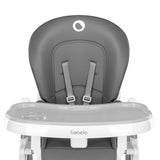 Scaun de masa, Lionelo, Linn Plus, Reglabil, 6 Pozitii pe inaltime, Spatar reglabil in 3 pozitii, Din metal, Conform cu standardul europeane de securitate EN14988, Gri