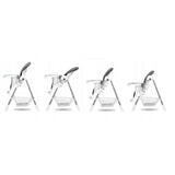 Scaun de masa, Lionelo, Linn Plus, Reglabil, 6 Pozitii pe inaltime, Spatar reglabil in 3 pozitii, Din metal, Conform cu standardul europeane de securitate EN14988, Gri