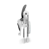 Scaun de masa, Lionelo, Linn Plus, Reglabil, 6 Pozitii pe inaltime, Spatar reglabil in 3 pozitii, Din metal, Conform cu standardul europeane de securitate EN14988, Gri