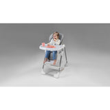 Scaun de masa, Lionelo, Linn Plus, Reglabil, 6 Pozitii pe inaltime, Spatar reglabil in 3 pozitii, Din metal, Conform cu standardul europeane de securitate EN14988, Gri