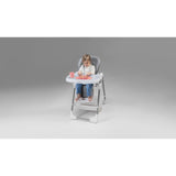 Scaun de masa, Lionelo, Linn Plus, Reglabil, 6 Pozitii pe inaltime, Spatar reglabil in 3 pozitii, Din metal, Conform cu standardul europeane de securitate EN14988, Gri