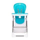 Scaun de masa, Lionelo, Linn Plus, Reglabil, 6 Pozitii pe inaltime, Spatar reglabil in 3 pozitii, Din metal, Conform cu standardul europeane de securitate EN14988, Turcoaz