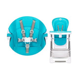 Scaun de masa, Lionelo, Linn Plus, Reglabil, 6 Pozitii pe inaltime, Spatar reglabil in 3 pozitii, Din metal, Conform cu standardul europeane de securitate EN14988, Turcoaz