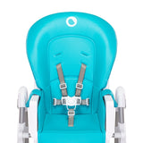 Scaun de masa, Lionelo, Linn Plus, Reglabil, 6 Pozitii pe inaltime, Spatar reglabil in 3 pozitii, Din metal, Conform cu standardul europeane de securitate EN14988, Turcoaz