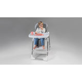 Scaun de masa, Lionelo, Linn Plus, Reglabil, 6 Pozitii pe inaltime, Spatar reglabil in 3 pozitii, Din metal, Conform cu standardul europeane de securitate EN14988, Turcoaz