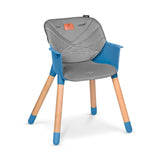 Scaun de masa, Lionelo, Koen, Din fag, 2 in 1, Transformabil, Sustine 30 kg, 6 luni+, Conform cu standardul european de securitate EN14988, Albastru